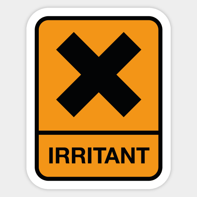 Irritant Sticker by conform